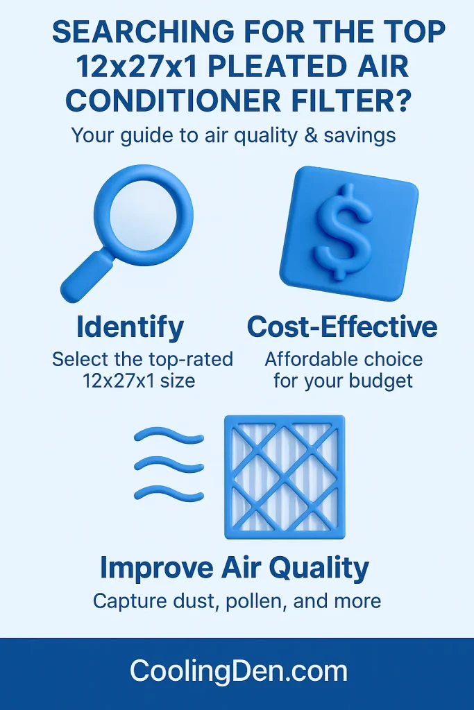 Searching for the Top 12x27x1 Pleated Air Conditioner Filter? Your Guide to Air Quality & Savings 2 top 12x27x1 pleated air conditioner filter 1