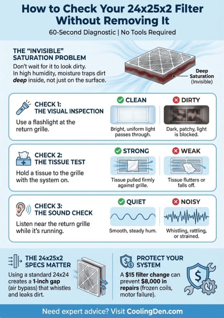 How to Check If Your 24x25x2 Air Filter Is Dirty Without Removing It 2 Infographic of How to Check If Your 24x25x2 Air Filter Is Dirty Without Removing It