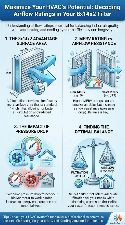 Understanding Airflow Ratings in an 8x14x2 Air Filter 2 Understanding Airflow Ratings in an 8x14x2 Air Filter